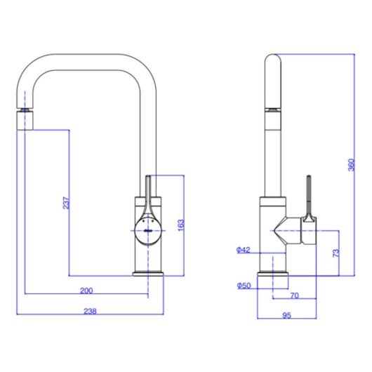 Misturador Monocomando Bica Alta Para Cozinha De Mesa Cromado Deca - Imagem principal - cef8de8a-0a49-4522-a4fe-acecf3b46485