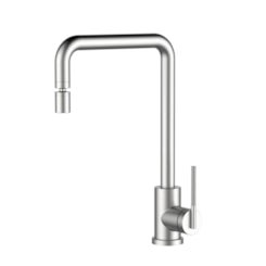 Misturador Monocomando Bica Direcionável Rotação 360º Aço Escovado Lexxa