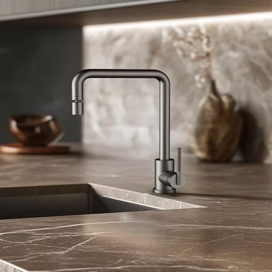 Misturador Monocomando Bica Direcionável Rotação 360º Grafite Lexxa - Imagem principal - 84dfac6a-f7c3-4b00-b541-995caaf727ae