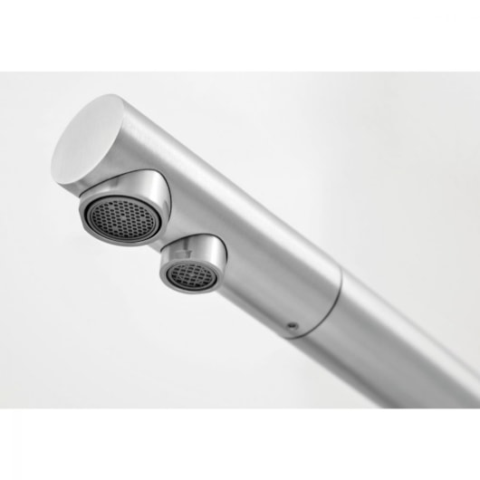 Misturador Monocomando De Mesa Bica Alta Monde Filter Plus Inox com Saída Água Fitlrada + Filtro 3M Tramontina - Imagem principal - a062738a-4957-4f80-8a7b-04a93198ba8b