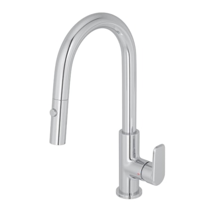 Misturador Monocomando De Mesa Bica Móvel Level Flex Cromado Deca
