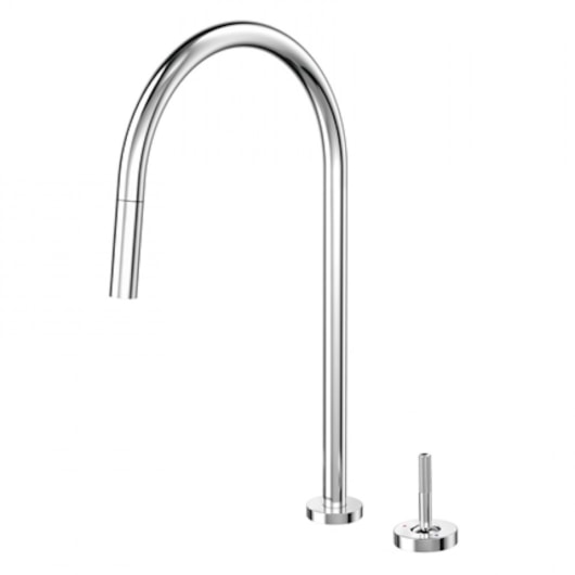 Misturador Monocomando De Mesa P/ Cozinha C/ Ducha Retrátil Mix&match Cromado Docol - Imagem principal - a6a6a0e9-b1c2-4b5e-8bfd-fdeadf6ff356