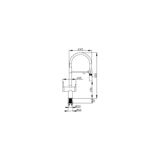 Misturador Monocomando de Mesa para Cozinha Bica Alta 800 Nickel Debacco - Imagem principal - dcdad551-3820-4730-899e-0ddaa071390b