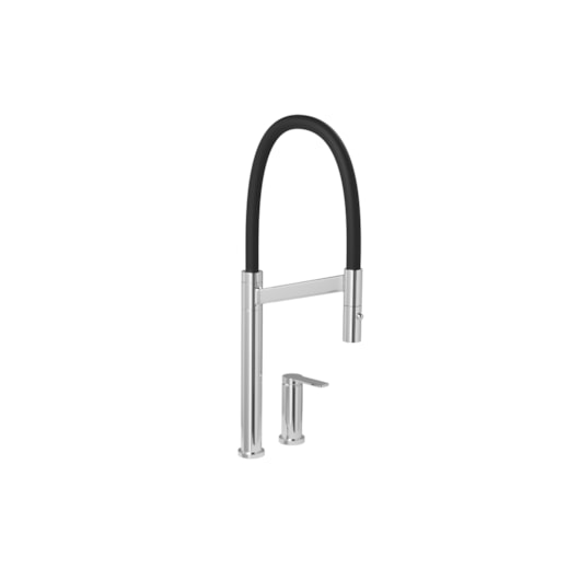 Misturador Monocomando De Mesa Para Cozinha Bica Alta Colore Cromado/Preto Deca - Imagem principal - 7edc9977-119c-4c41-8a91-6b1bb5865e60
