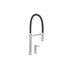 Misturador Monocomando De Mesa Para Cozinha Bica Alta Colore Cromado/Preto Deca