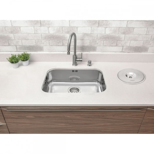 Misturador Monocomando De Mesa Para Cozinha Bica Alta E Articulada Arko Inox Tramontina - Imagem principal - 3a07b305-b86d-48d4-bc5d-fb6b20dae211