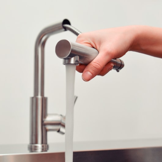 Misturador Monocomando De Mesa Para Cozinha Com Extensor Monde Plus Em Aço Inox E Acabamento Acetinado Tramontina - Imagem principal - 7b942fc7-ab60-4c65-b478-9659e8f863e3