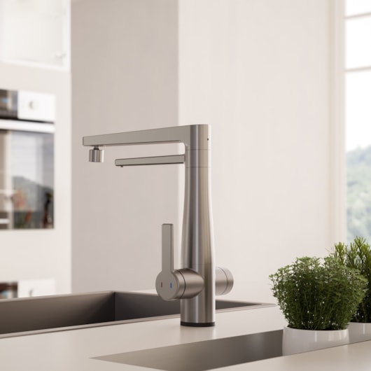 Misturador Monocomando de Mesa para Cozinha com Filtro Purificador de Água Vitalis Ozônio Cromado Docol - Imagem principal - 61bf68dc-5407-4893-be28-42a52fa64b9d