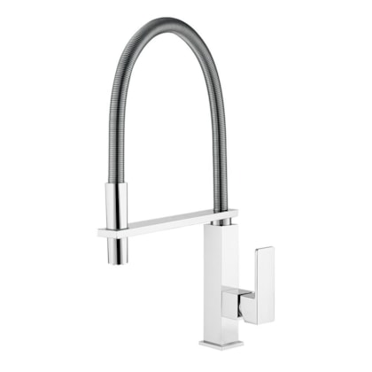 Misturador Monocomando De Mesa Para Cozinha Vogue Cromado 2267 C98 Lorenzetti