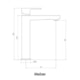 Misturador Monocomando de Mesa para Lavatório Bica Alta Axiom Slim 2879 52 Preto Matte Meber - 2a8e8d6e-9436-49da-815a-30a4a26cf000