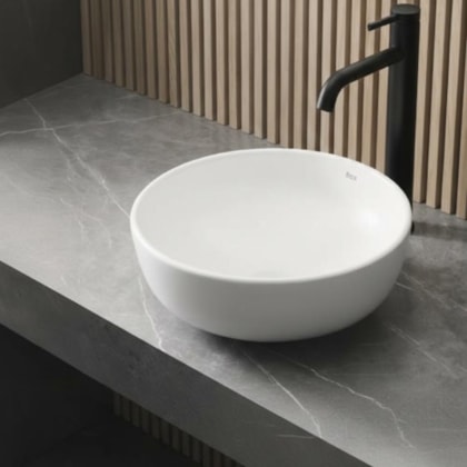 Misturador Monocomando de Mesa para Lavatório Bica Alta Ona Preto Matte Roca