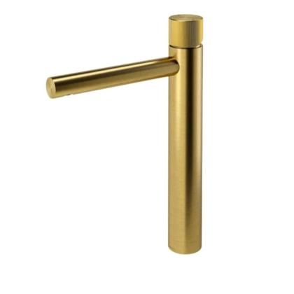 Misturador Monocomando De Mesa Para Lavatório Bica Alta Ouro Escovado Mix&Match Docol