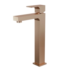 Misturador Monocomando de Mesa para Lavatório Bica Alta Retta 6877 CH330 Champanhe DN 15 1/2