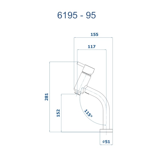 Misturador Monocomando De Mesa Para Lavatório Bica Baixa 6195 Slim 95 Champagne Fani - Imagem principal - 5cc583f1-843b-4d69-a6e2-7879b1596a72