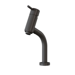 Misturador Monocomando De Mesa Para Lavatorio Bica Baixa 6195 Slim 95 Preto Fosco Fani