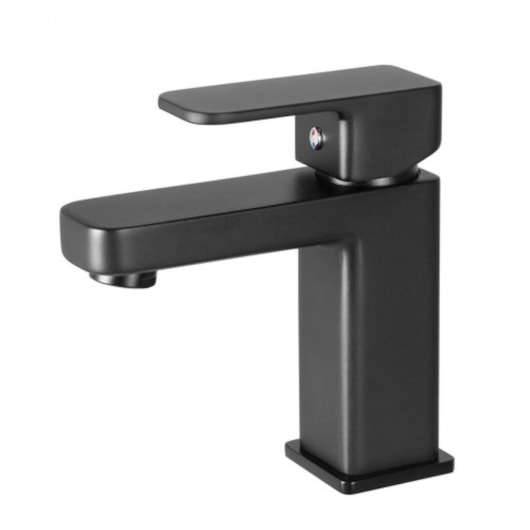 Misturador Monocomando de Mesa para Lavatório Bica Baixa Axiom Slim 2875 52 Preto Matte Meber - Imagem principal - 5f4a7683-4af3-4c81-a2e1-300c511f6938