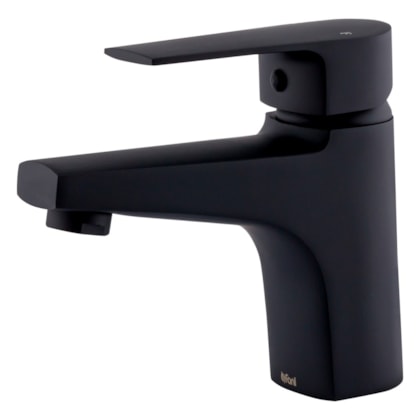 Misturador Monocomando De Mesa Para Lavatório Bica Baixa Bold 6875 BK370 Preto Fosco Fani  