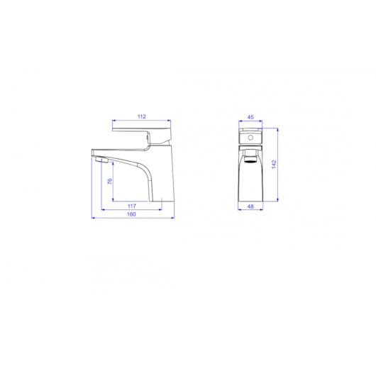 Misturador Monocomando De Mesa Para Lavatório Bica Baixa Level Black Matte Deca - Imagem principal - 22213bf8-08ec-4faa-815c-784ab35dd585