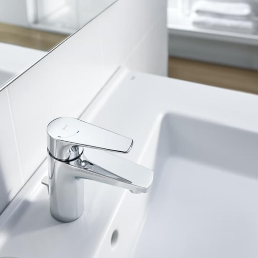 Misturador Monocomando de Mesa Para Lavatório Bica Média Atlas Cromado Roca - Imagem principal - e99a2502-2491-4b74-8ae5-8894f184a3ac