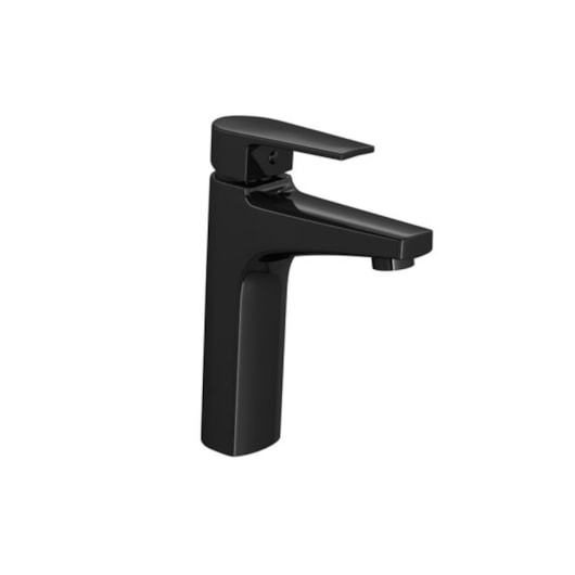 Misturador Monocomando De Mesa Para Lavatório Bica Média Level Black Deca - Imagem principal - d61a12a2-99fd-46a7-8f76-44816d1a1a94