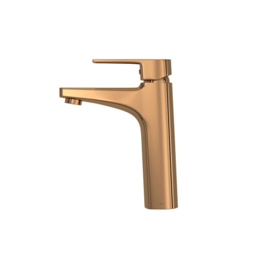 Misturador Monocomando De Mesa Para Lavatório Bica Média Level Red Gold Deca - Imagem principal - 5a6a3b8e-1d24-4e2d-bcc3-7f68f8e6b552