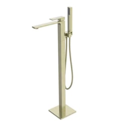 Misturador  Monocomando De Piso Banheira Imersão LX2290 Ouro Escuro Lexxa