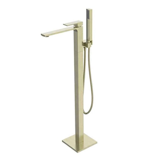 Misturador  Monocomando De Piso Banheira Imersão LX2290 Ouro Escuro Lexxa - Imagem principal - 7b41a11e-f5d8-4d37-855f-eb736563d6c0