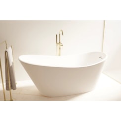 Misturador Monocomando de Piso para Banheira com Ducha Manual Amazon Gold Immersi