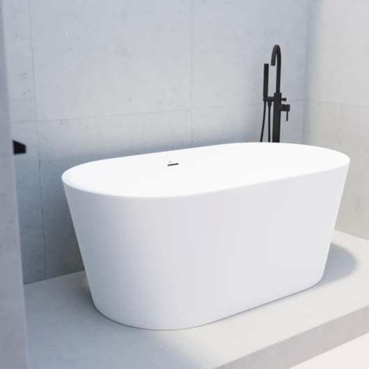 Misturador Monocomando de Piso para Banheira com Ducha Manual Amazon Matt Black Immersi - Imagem principal - b19c2c24-27bd-4a12-ac28-dcd22755381c