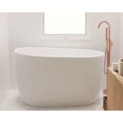 Misturador Monocomando de Piso para Banheira com Ducha Manual Amazon Rose Gold Immersi