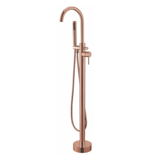 Misturador Monocomando de Piso para Banheira com Ducha Manual Amazon Rose Gold Immersi - Imagem principal - 99cf52ef-ec4d-4ea5-bb71-067bfd1e5411