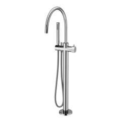 Misturador Monocomando De Piso para Banheira Com Ducha Manual Mix & Match Cromado Docol