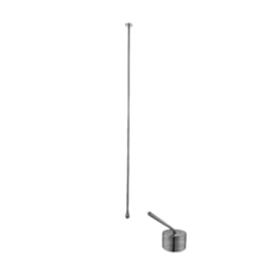 Misturador Monocomando De Teto Para Lavatório Rb5100 Aço Escovado Rubinettos 167,5cm