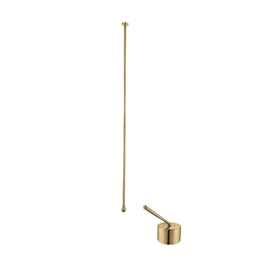 Misturador Monocomando De Teto Para Lavatório Rb5100 Champagne Matte Rubinettos 167,5cm - Imagem principal - 05367b54-52e9-42a5-88ed-bc7518887948