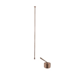 Misturador Monocomando De Teto Para Lavatório Rb5100 Rose Gold Escovado Rubinettos 167,5cm