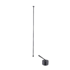 Misturador Monocomando De Teto Para Lavatório Rb5100 Titânio Escovado Rubinettos 167,5cm