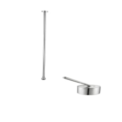 Misturador Monocomando De Teto Para Lavatório Rb5101 Cromado Rubinettos 137,5cm