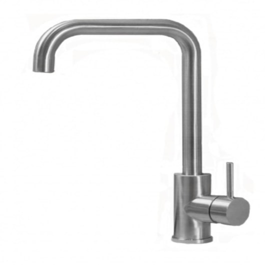 Misturador Monocomando Em Aço Inox Para Cozinha Bica Alta Giratória Kr503 Aço Escovado Kromma - Imagem principal - a862ba1b-820d-4ca3-9558-c2c63362a828