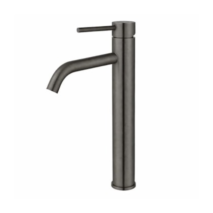 Misturador Monocomando Lavador Bica alta Grafite Escovado Drop 19 cm