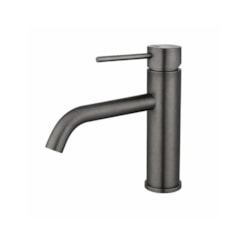 Misturador Monocomando Lavador Bica Baixa Grafite Escovado Drop 9cm