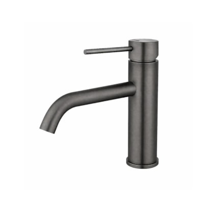 Misturador Monocomando Lavador Bica Baixa Grafite Escovado Drop 9cm