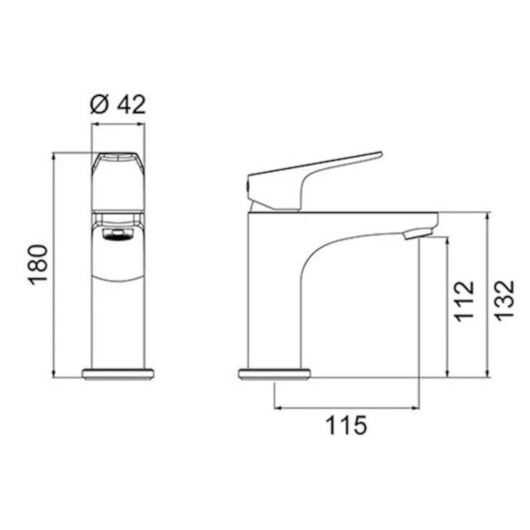 Misturador Monocomando Lavatório De Mesa Cromado 2875 C90 Lorenzetti - Imagem principal - 24b0bb50-f6c9-4d39-94eb-9fda97b05d3a