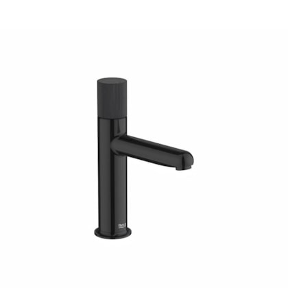 Misturador Monocomando Lavatório Mesa Bica Baixa Stripes Nu Titanuim Black Roca