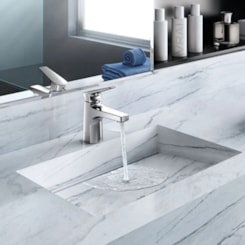 Misturador Monocomando Lift para Lavatório de Mesa Bica Baixa Docol