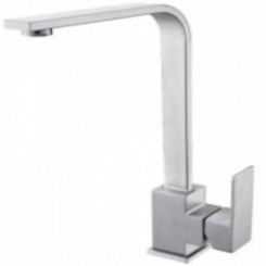 Misturador Monocomando Para Cozinha Bica Alta Giratória Kr685 Aço Escovado Kromma