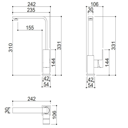 Misturador Monocomando Para Cozinha Bica Alta Giratória Kr685 Aço Escovado Kromma - Imagem principal - 61e7caa3-6ea8-4eab-8b6e-7819f077fe26