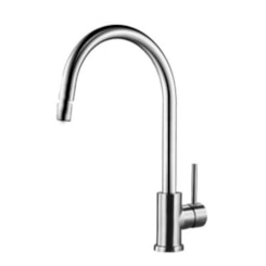 Misturador Monocomando Para Cozinha Bica Alta Giratória Rb3385 Aço Escovado Rubinettos