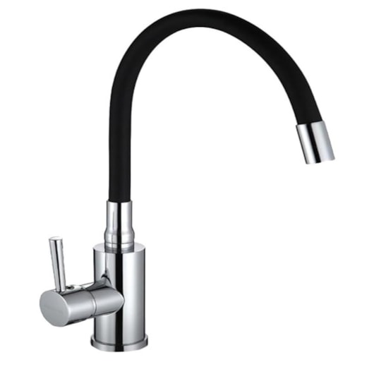 Misturador Monocomando Para Cozinha Bica Giratória Aço Escovado Drop - Imagem principal - 9870aa46-cd08-4200-8b03-ee7888be6a56