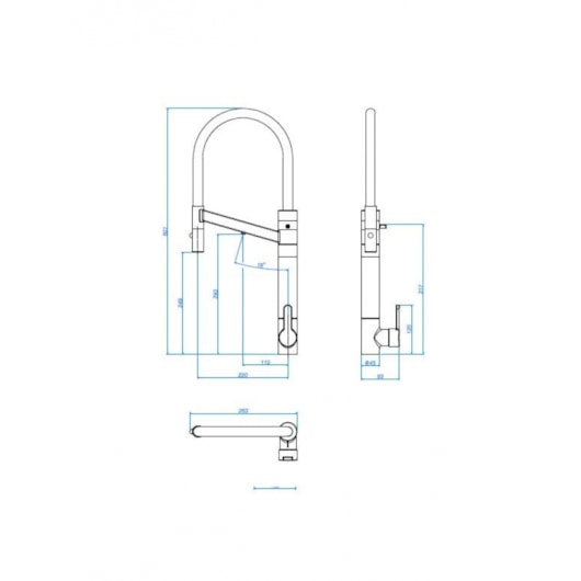 Misturador Monocomando Para Cozinha De Cozinha Twin Red Gold e Marrom Deca - Imagem principal - 86209b6f-f058-4f72-b1d6-d270a2d0efcf