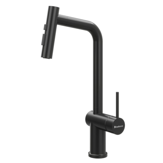 Misturador Monocomando para Cozinha de Mesa Bica Alta 500 Black Matte Debacco - Imagem principal - b3a9f56b-278b-4530-8a53-1e315558883a